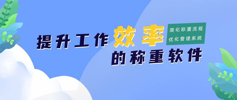 提升效率的地磅称重软件：简化称重流程，优化称重管理系统